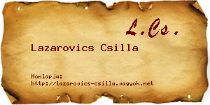 Lazarovics Csilla névjegykártya